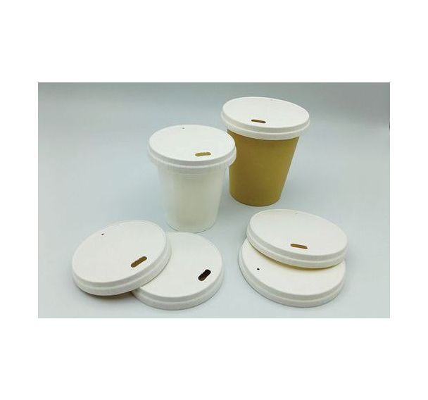 Couvercle plat en papier pour gobelets - Lot de 1250 - Matfer Flo