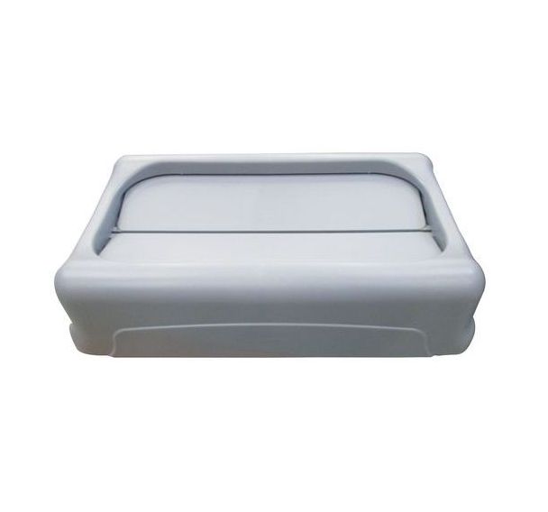 Couvercle gris basculant pour Slim Jim Vented 60 et 87 L - Rubbermaid