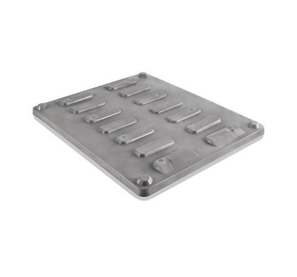 Couvercle pour caisse-palette plastique monobloc