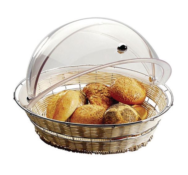 Couvercle rond en polypropylène 38x20 cm transparent