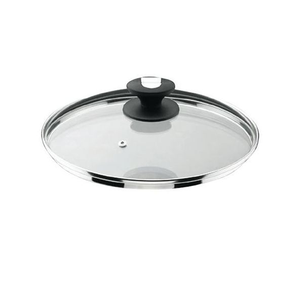 Couvercle verre avec sortie vapeur 14cm - Durit - LACOR