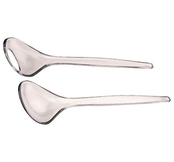 Couverts à salade transparent