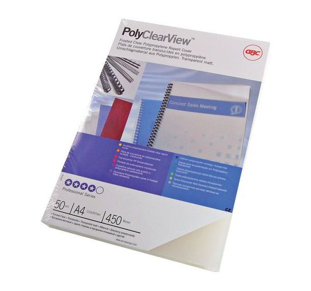 Couverture pour perforelieuse en PVC GBC PolyClearView