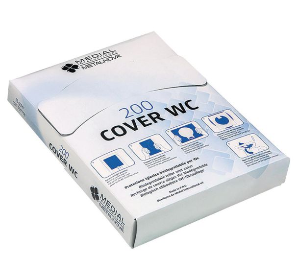 Couvre-sièges biodégradable blanc - Lot de 10 paquets