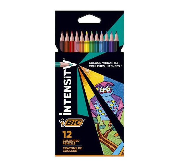 Crayon de Couleur Intensity Triangulaire Mine Douce assortis