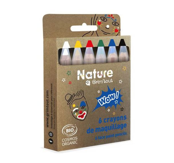 Crayons bio x6 WOW! Nature by Grim'tout