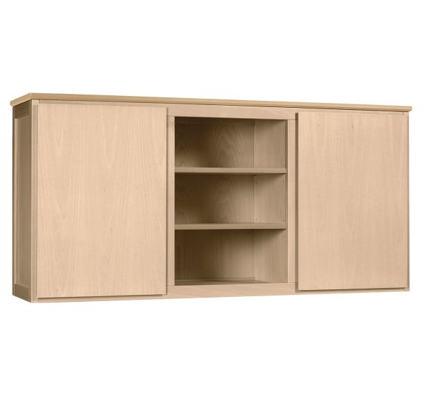 Crédence 2 portes et étagères pour buffet Mona plateau stratifié Sunset Creation