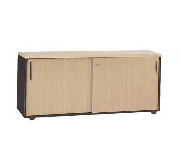 Crédence City coloris carbone avec top finition bois coloris chêne