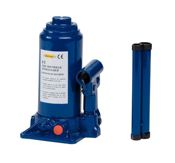 Cric bouteille portatif force 8 tonnes