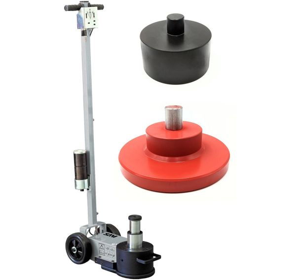 Cric hydropneumatique 20-40t poids lourd avec coupelle 160mm