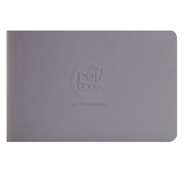 CroK'BooK piqué 17x11 24 feuilles 90g  Gris Clair I