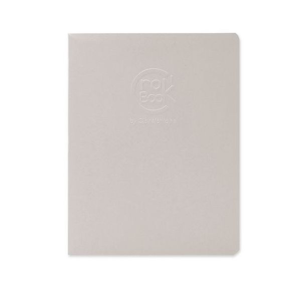 CroK'BooK piqué 17x22 24 feuilles 90g Gris Clair