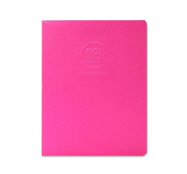 CroK'BooK piqué 17x22 24 feuilles 90g portrait fuchsia