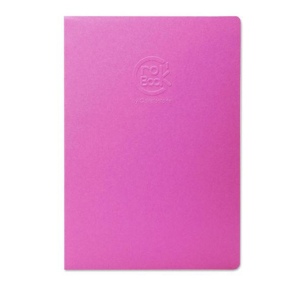 CroK'BooK piqué A424 feuilles 90g portrait fuchsia