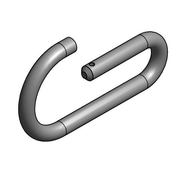 Crochet G pour supports obliques longs