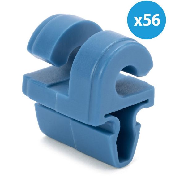 Crochet à clipper pour buts en alu filière de 7, 9mm - Lot de 56 - Metaluplast