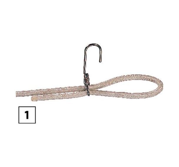 Crochet en inox pour sandow réglable