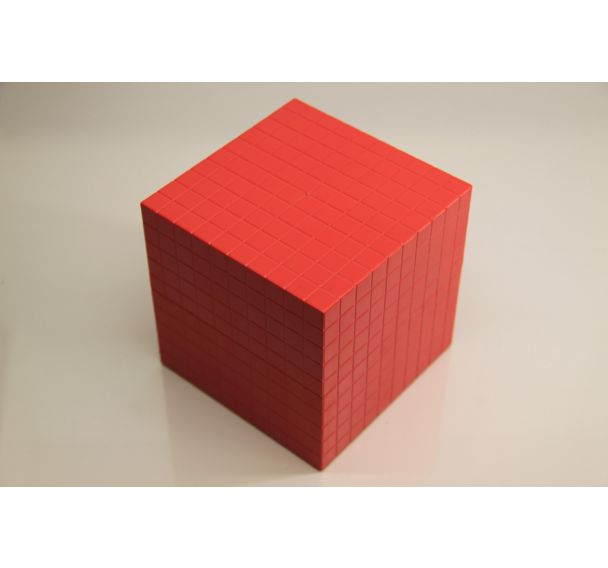 Cube des milliers rouge