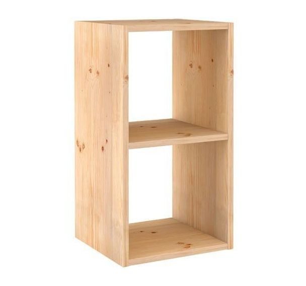 Cube étagère 2 cases série Dinamic - 70.8x36.2x33cm