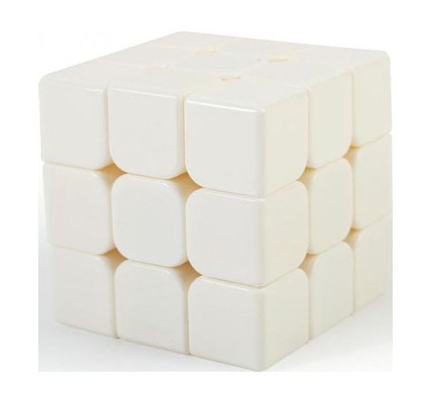 Cube magique à décorer en plastique blanc 5.5 cm