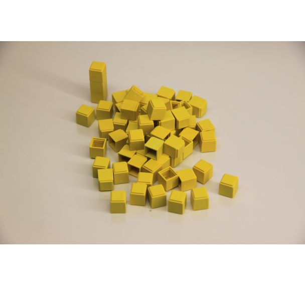 Cubes unitaires jaunes Wissner x100