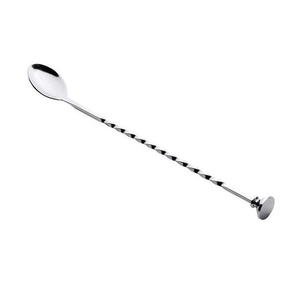 Cuillière à cocktail torsadée - Acier inoxydable - 27,5 cm