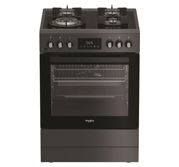 Cuisinière gaz W6G8LCSWA - Largeur 60 cm - Whirlpool
