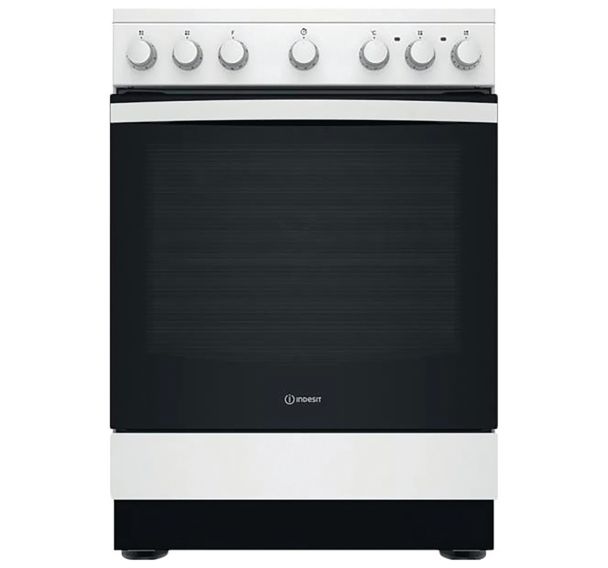 Cuisinière vitrocéramique IS67V5PCW/E - Largeur 60 cm - Indesit