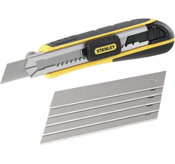 Cutter à cartouche corps ABS bi-matière 18 mm