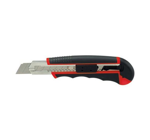 Cutter professionnel avec chargeur 6 lames 18mm - SG25481