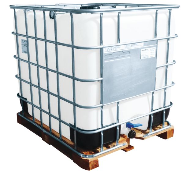 Cuve de transport 1000L palette bois poche lavée