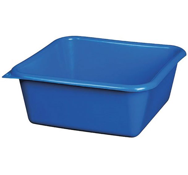 Cuvette carrée 29cm 6.5l bleu