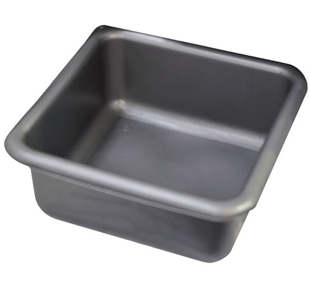 Cuvette carrée 29cm 6.5l silver