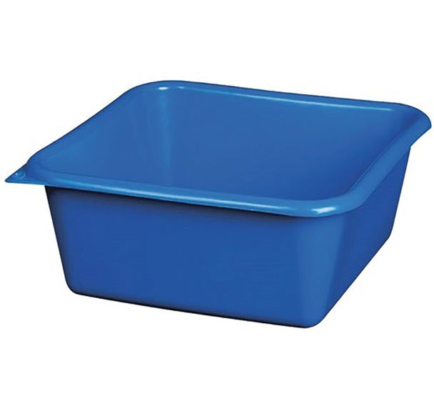 Cuvette carrée 32cm 9.5l bleu