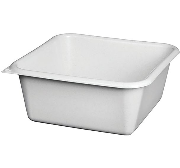 Cuvette carrée 32cm 9.5l gris moucheté