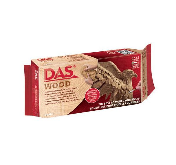 DAS - Pâte à modeler autodurcissante couleur bois