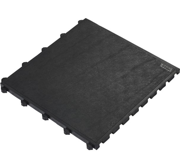Dalle Fatigue Lock surface pleine-0,5mx0,5m-Noir