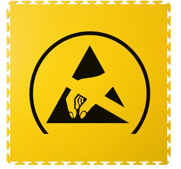 Dalle PVC Tough-Lock ESD point mise à terre-0,5mx0,5mx7mm