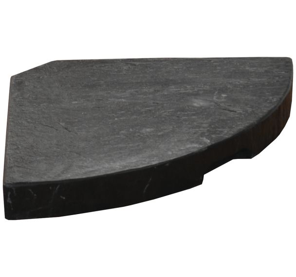Dalle béton 18 kg pour pied de parasol en croix - anthracite