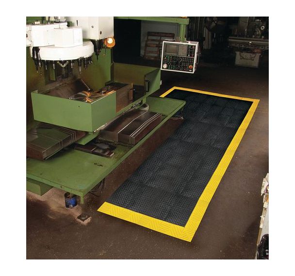 Dalle caillebotis antifatigue Diamond Flek Lok™ PVC plein - Notrax