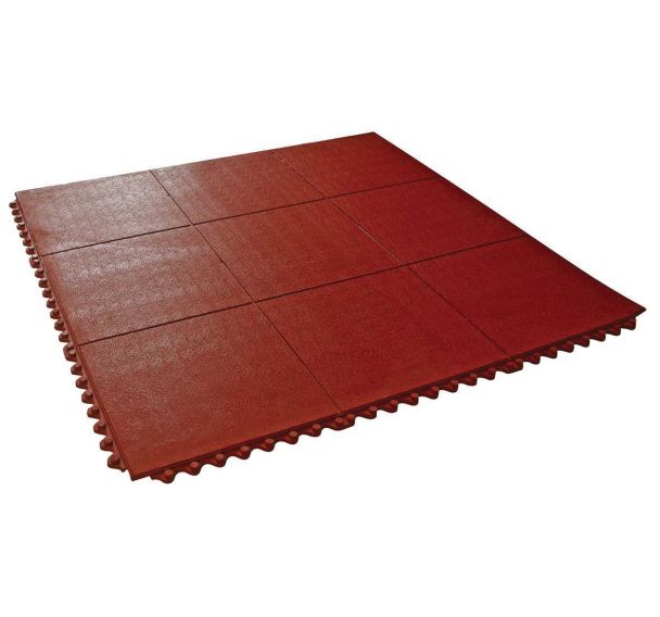 Dalle connectable 91x91 cm ep.14.5 mm nitrile rouge