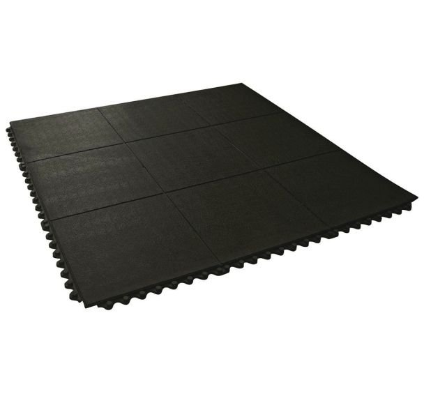 Dalle connectable 91x91 cm ep 14.5 mm noir