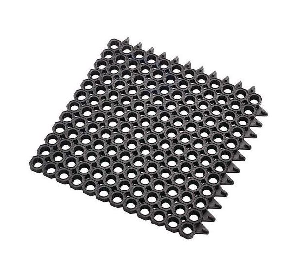 Dalle modulable 23 mm avec alvéoles 500 x 500 mm Noir