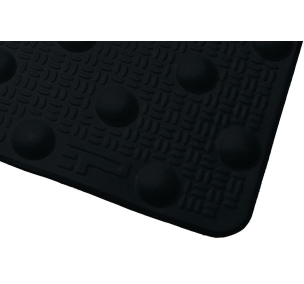 Dalle podotactile en résine avec adhésif épais 412 x 825 mm noir