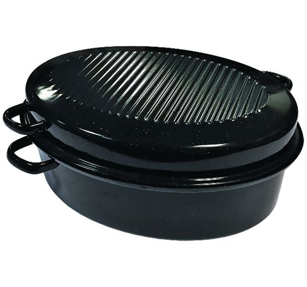 Daubière slim 34 cm émail noir