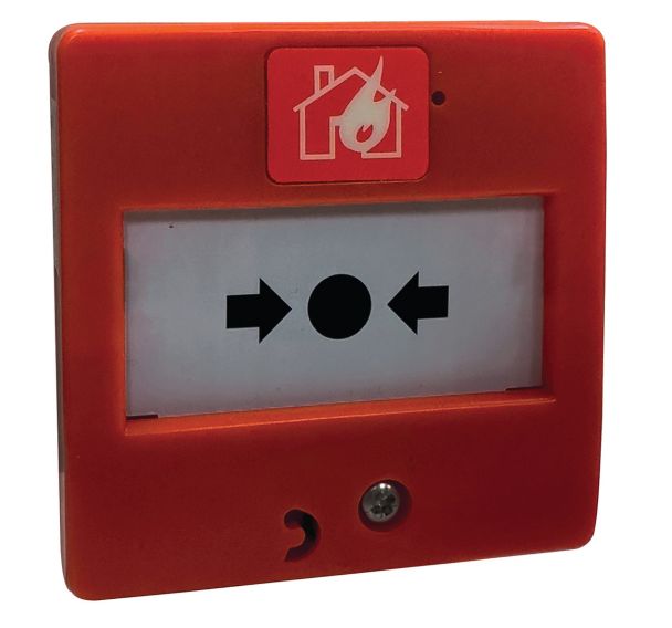 Déclencheur manuel rouge incendie filaire Orexa resistif