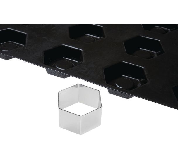 Découpoir hexagone L 72mm inox