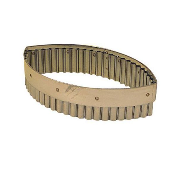 Découpoir ovale cannelé inox L 160mm