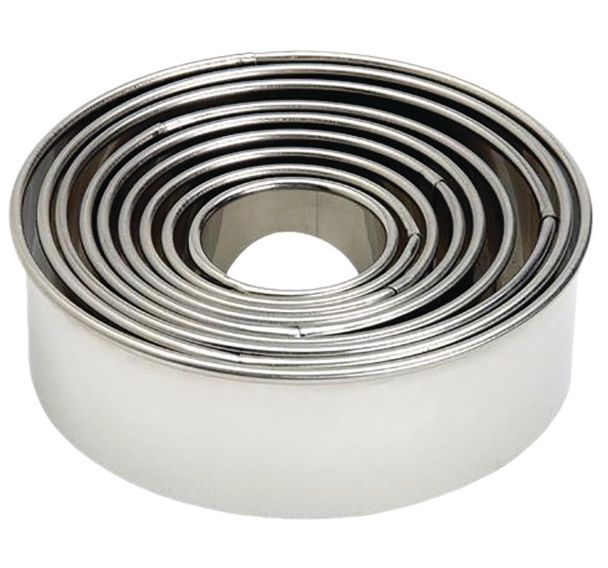 Découpoir rond uni de 9 emporte pièces Inox - Lacor