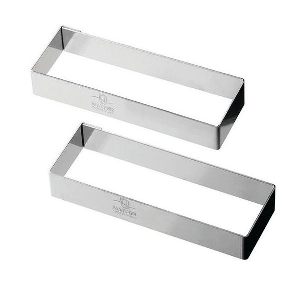 Découpoire tartelette rectangulaire finger Mozaik - Lot de 4 - Matfer